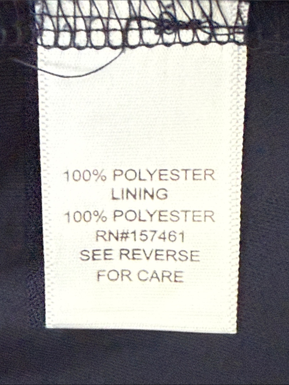 Croft & Barrow Women’s Navy Blue Patterned Chiffon Blouse - Picture 7 of 10